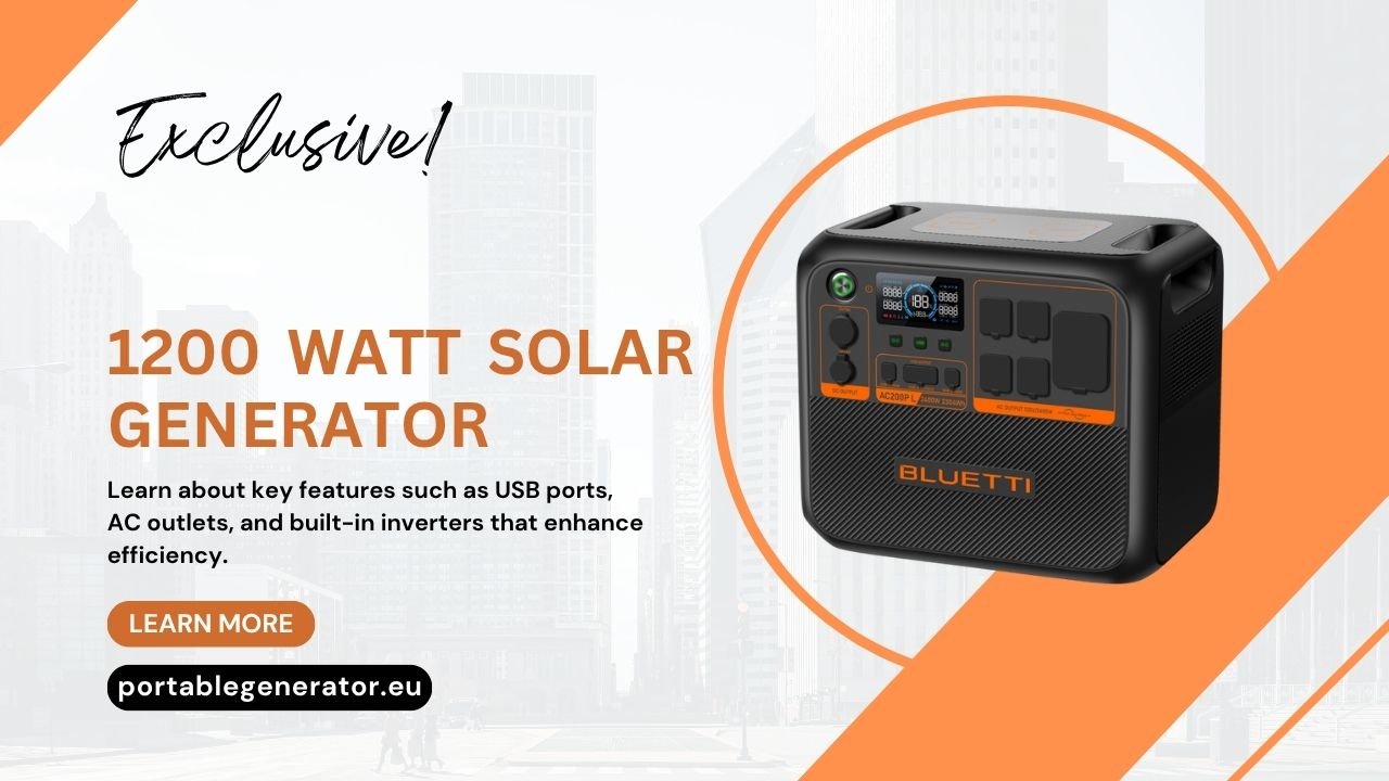 1200 Watt Solar Generator