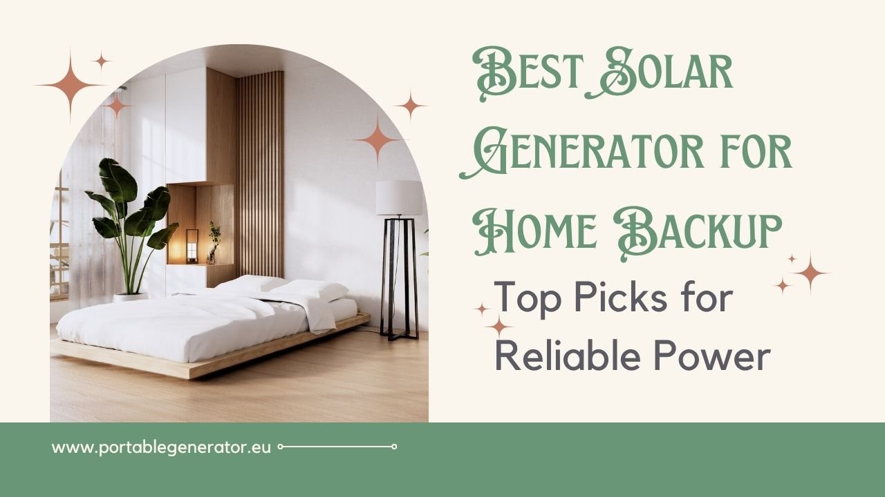 Best Solar Generator for Home Backup